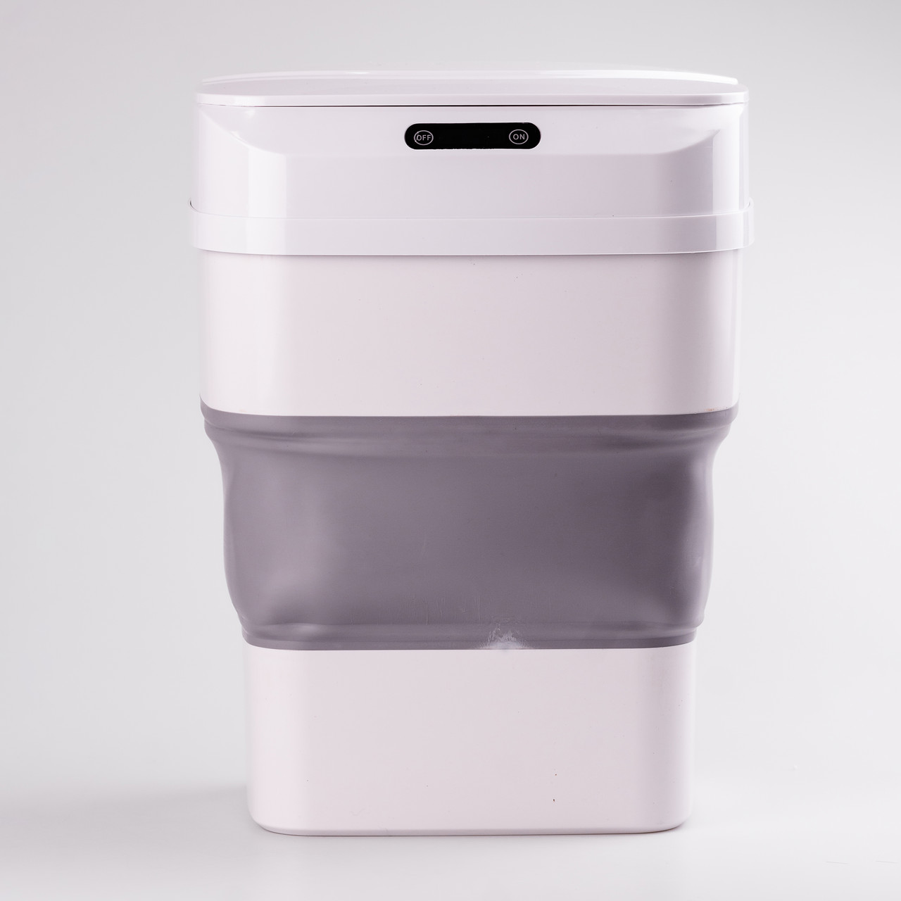 Відро для сміття складане із сенсорною кришкою від 8 л до 17.5 л сірий