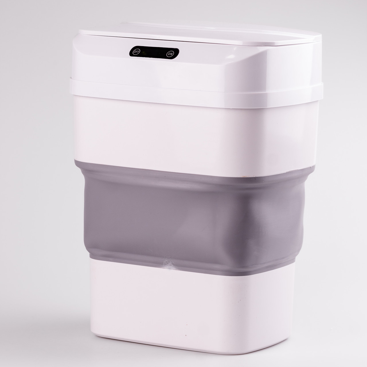 Відро для сміття складане із сенсорною кришкою від 8 л до 17.5 л сірий