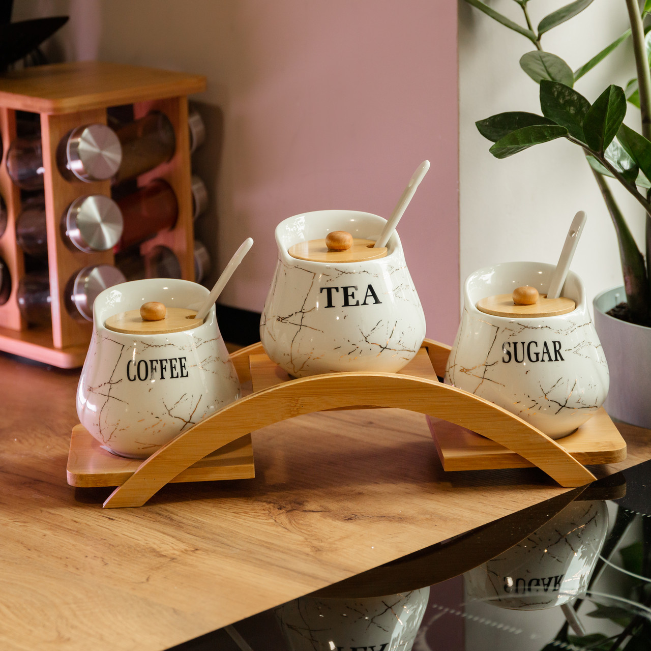 Набір банок для чаю та кави об'ємом 500 мл