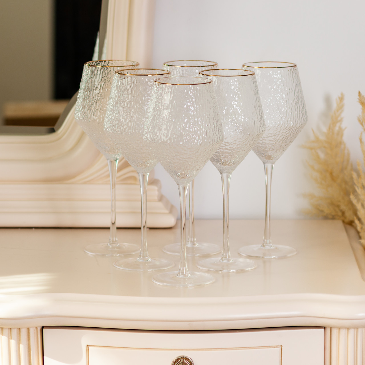 Набір келихів з тонкою ніжкою 6 штук по 600 мл