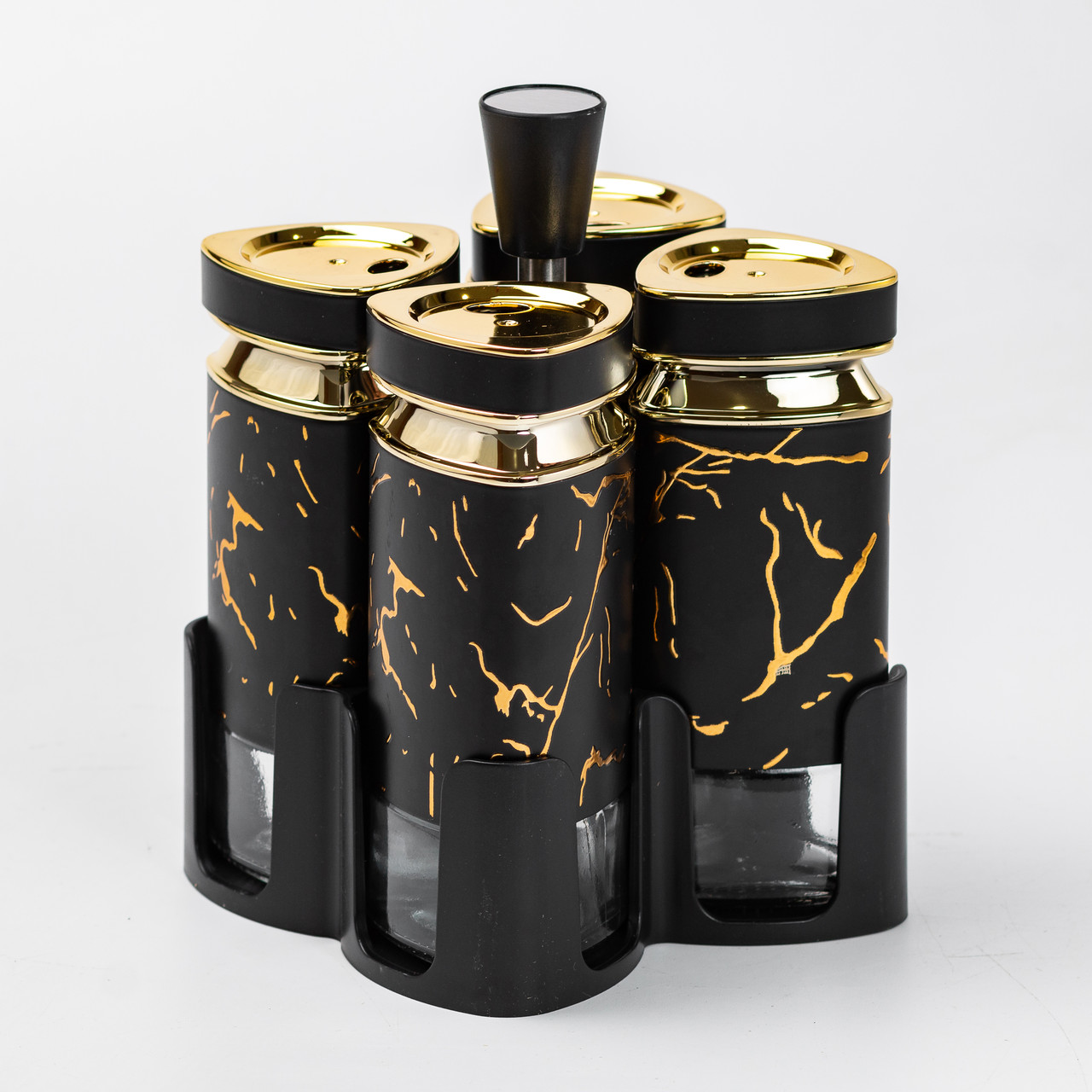 Набір для спецій на підставці 4 баночки по 120 мл.