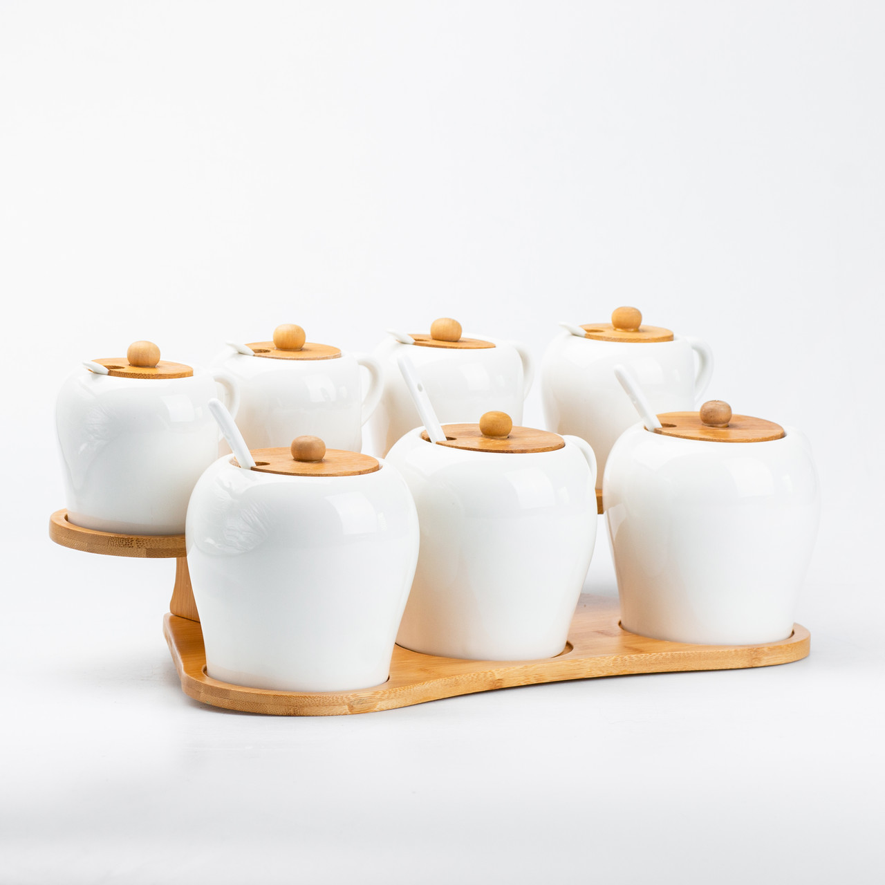 Набір для спецій з ложками 3 шт по 300 мл і 4 шт по 600 мл