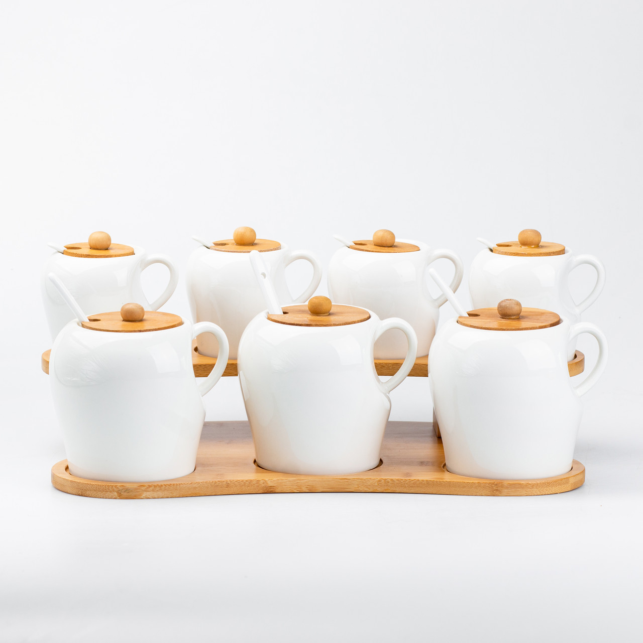 Набір для спецій з ложками 3 шт по 300 мл і 4 шт по 600 мл