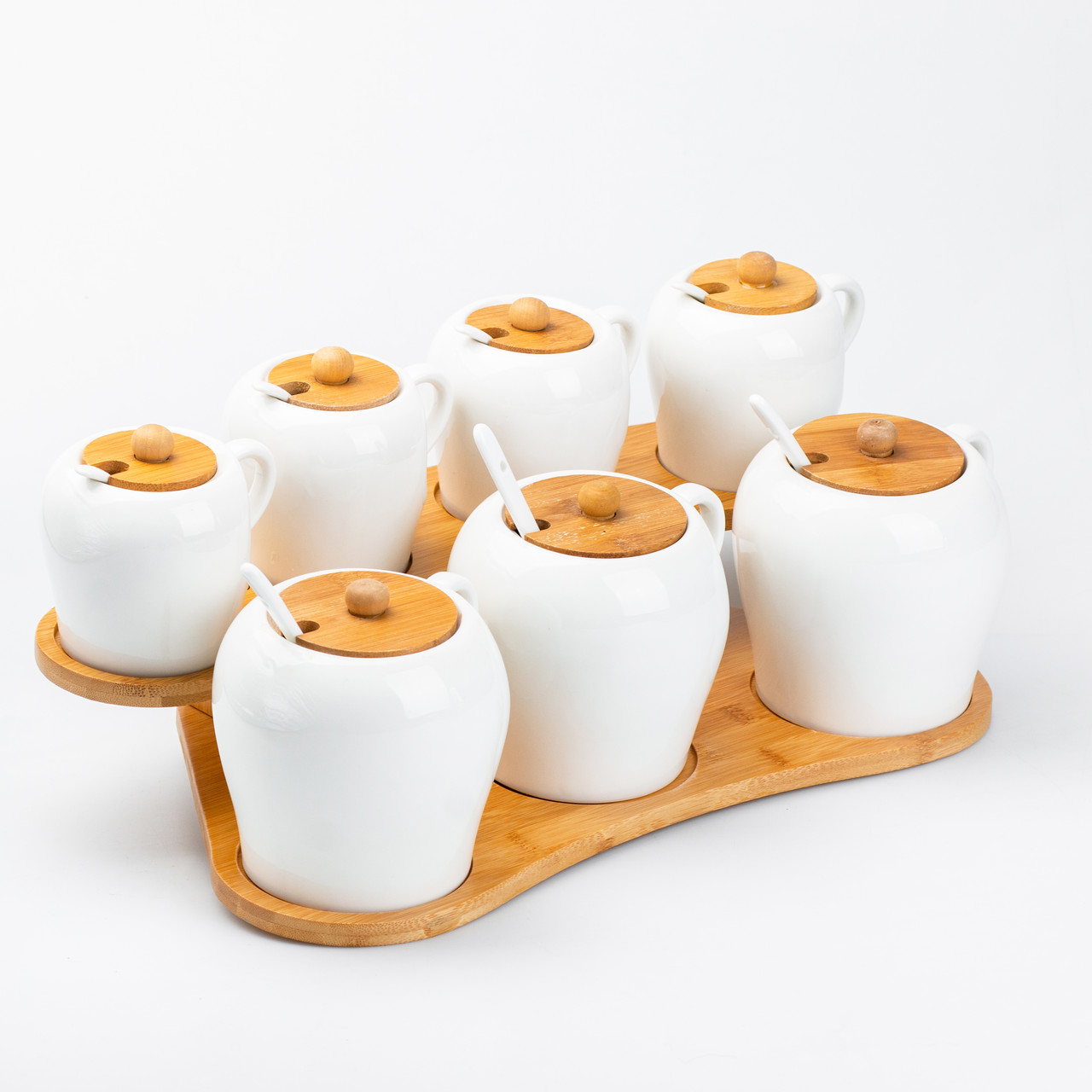 Набір для спецій з ложками 3 шт по 300 мл і 4 шт по 600 мл