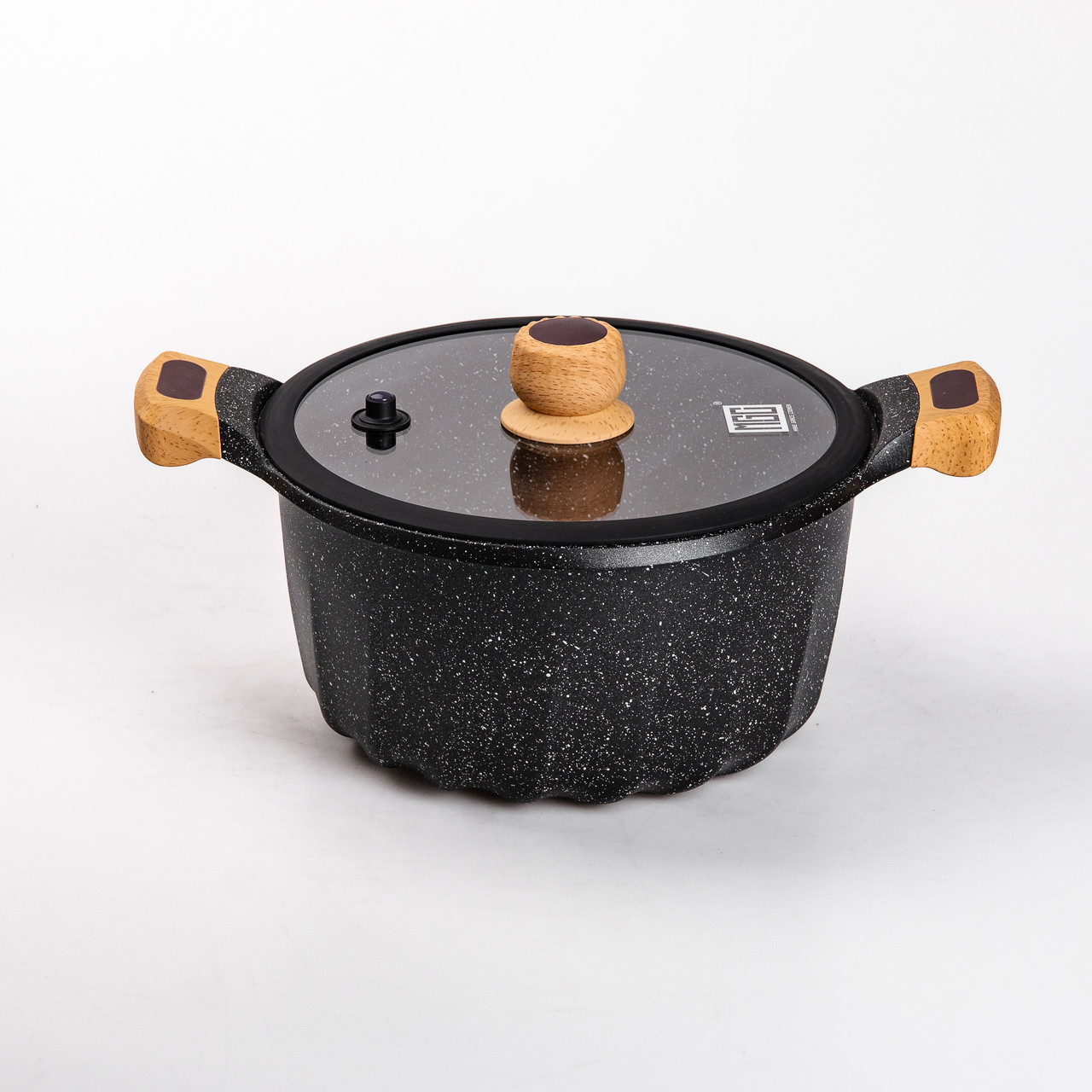 Набір посуду, комплект з 4 каструль і сковорідок, MGC, чорний.