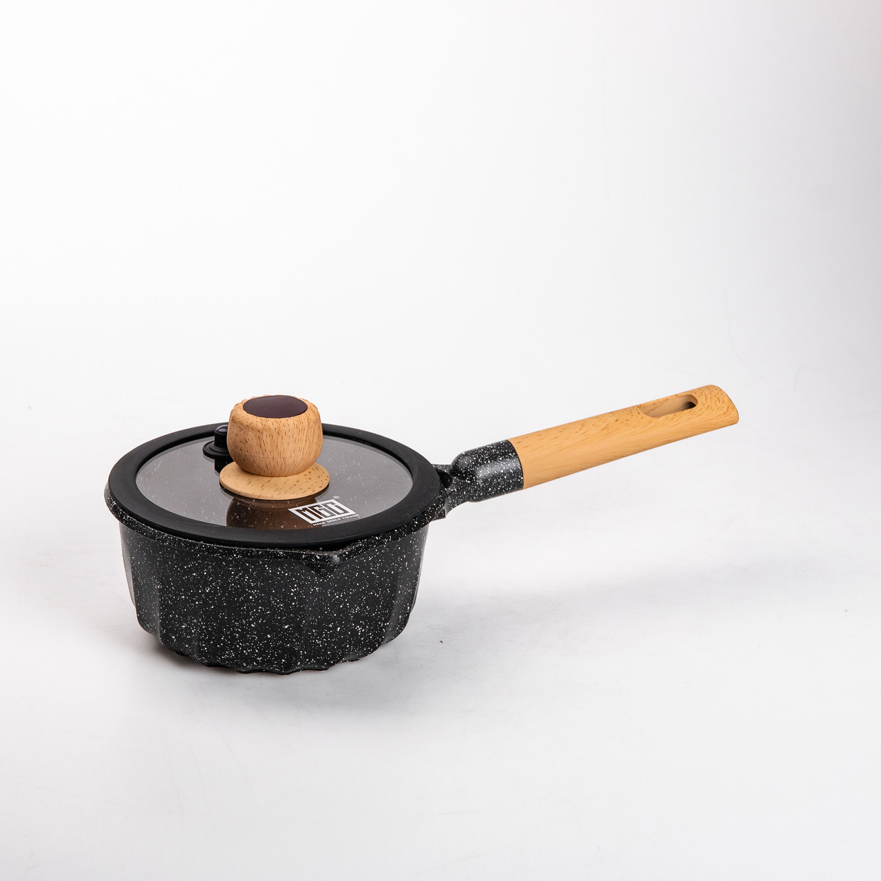 Набір посуду, комплект з 4 каструль і сковорідок, MGC, чорний.