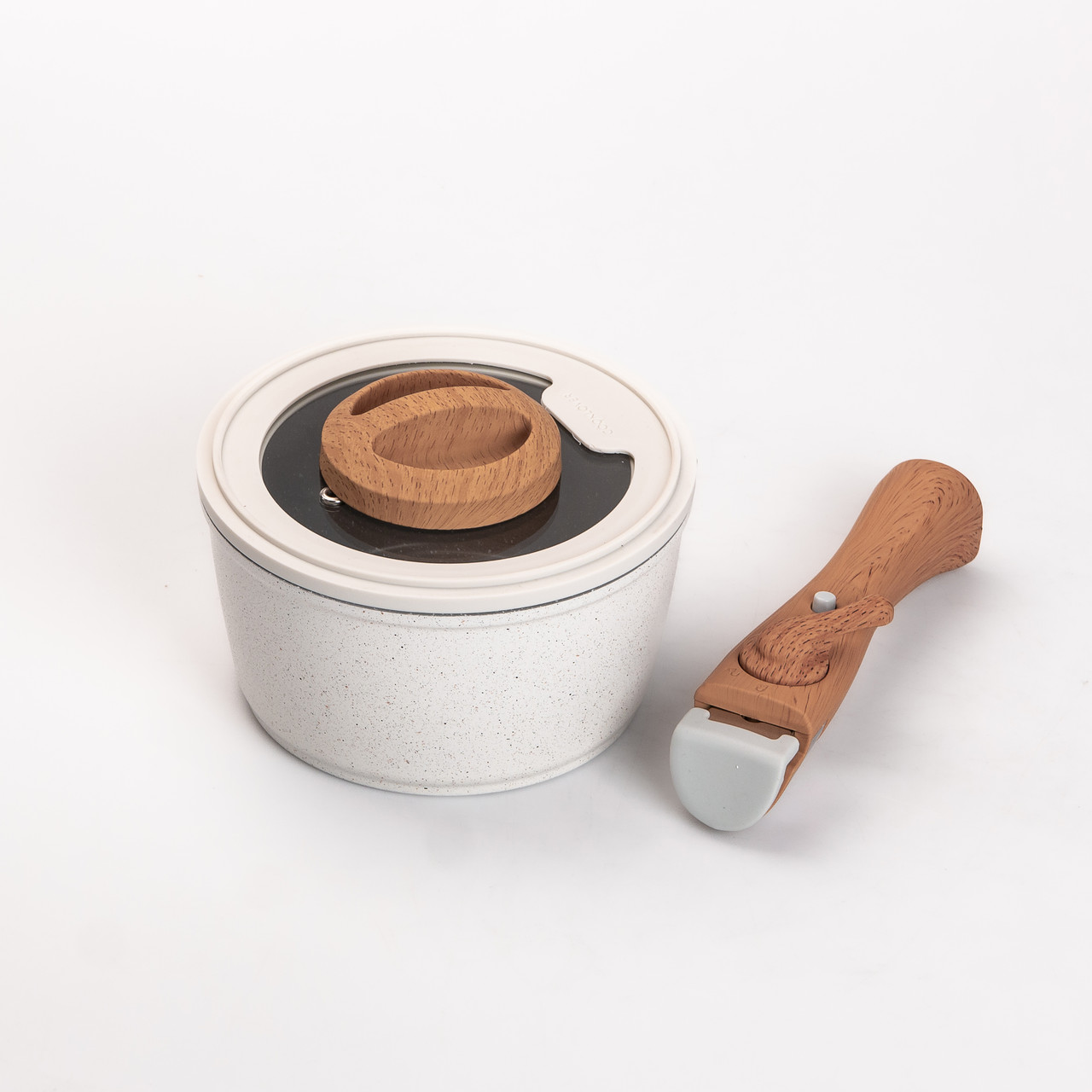 Набір алюмінієвого посуду MGC з антипригарним покриттям 11 предметів білий