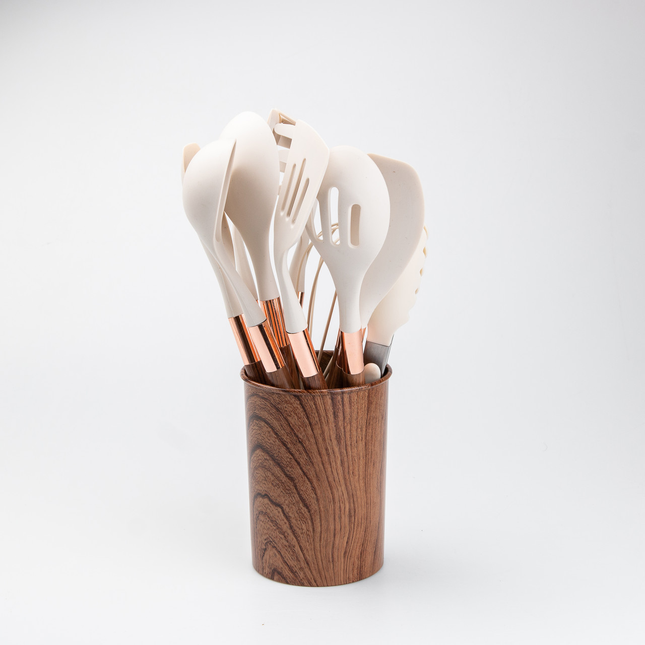 Набір кухонного приладдя з підставкою 11 шт кухарський набір 32 см • 28 см • 24 см