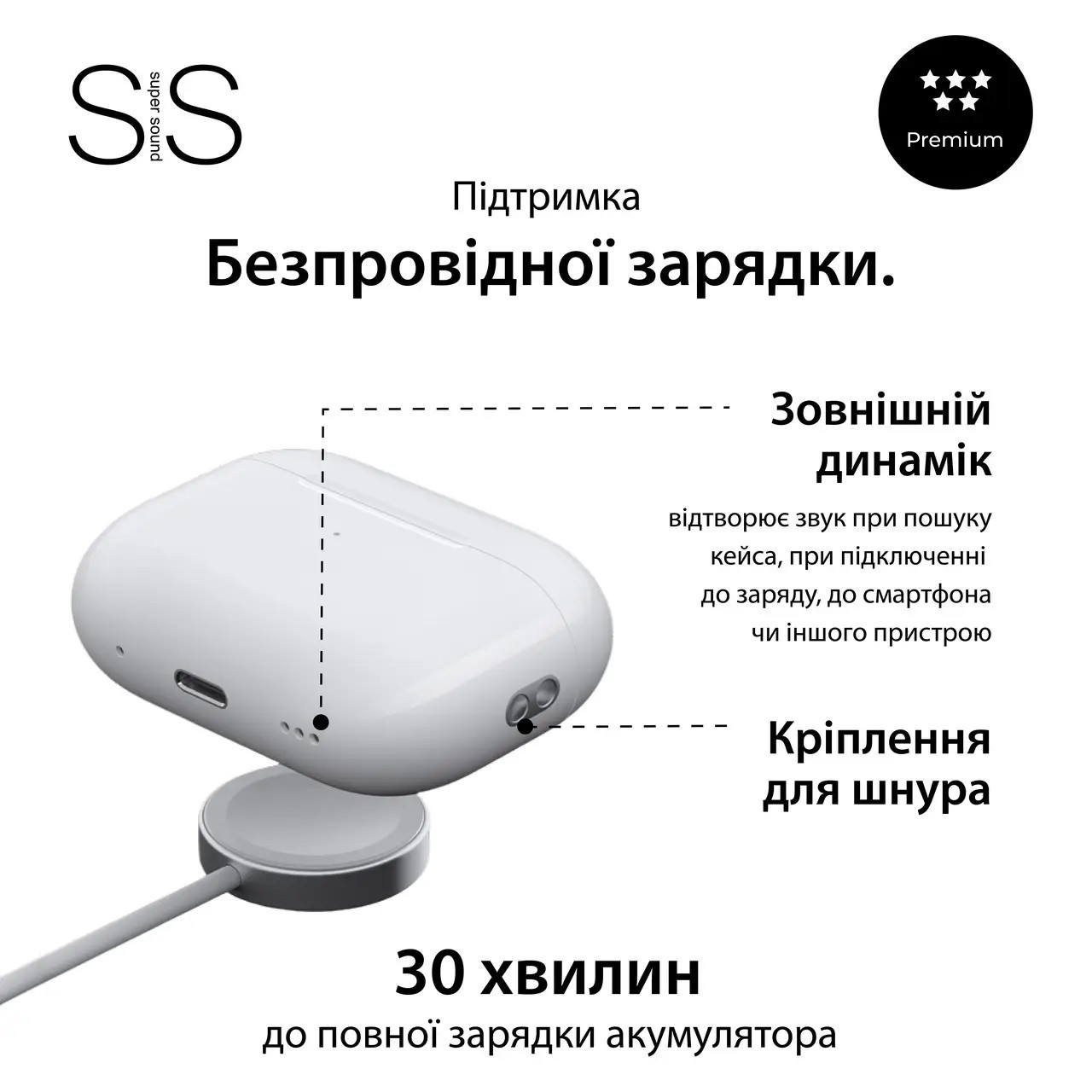 Навушники бездротові TWS SmartX Pro 2 Premium Bluetooth навушники з мікрофоном