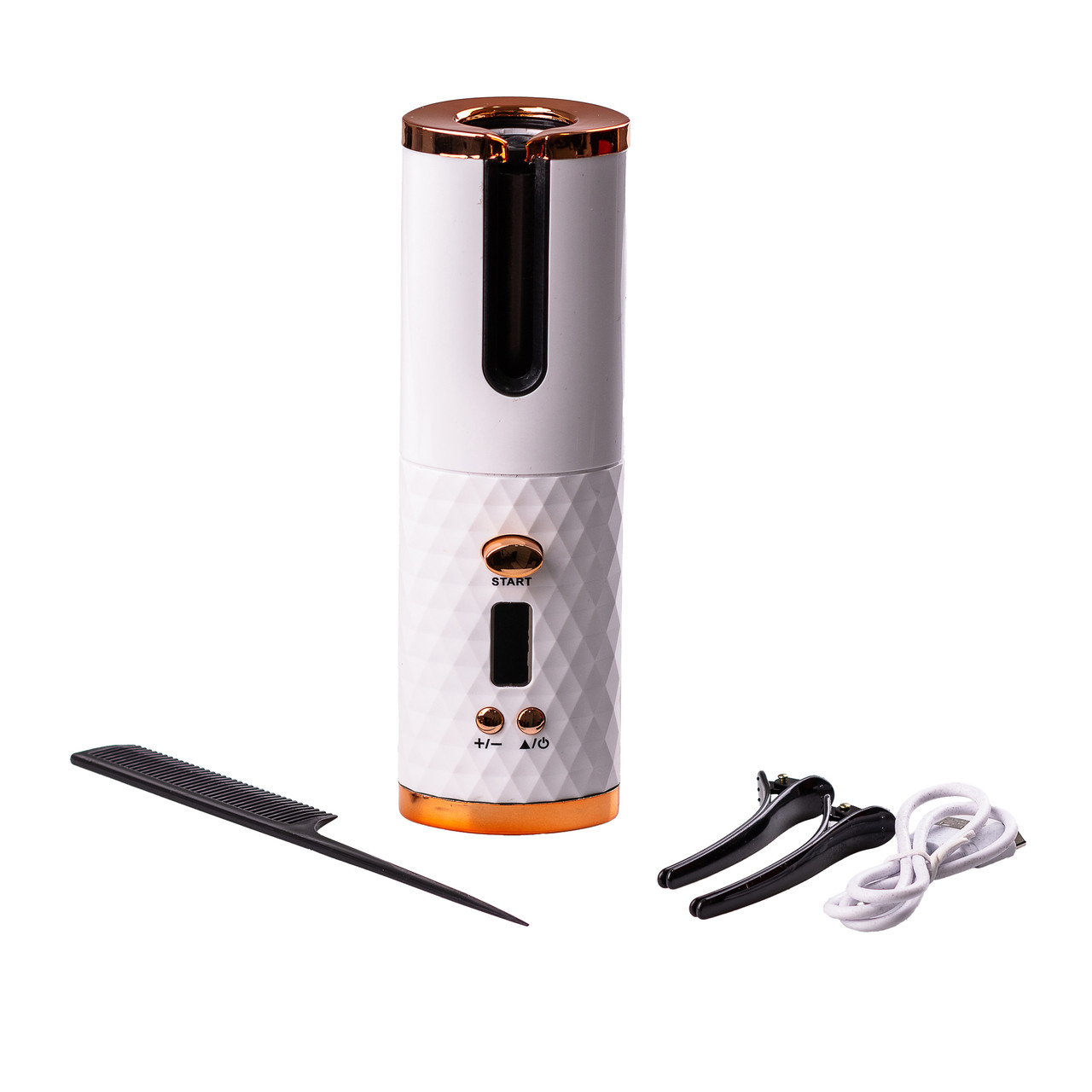 Стайлер для волосся автоматичний бездротовий 6 режимів Білий