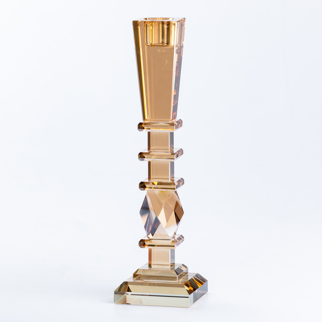 Свічник 25 (см) скляний високий