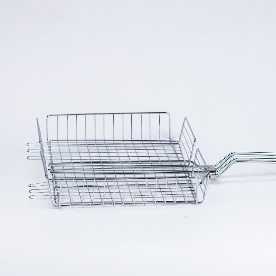 Велика решітка гриль 42*31 (см) для мангалу, барбекю