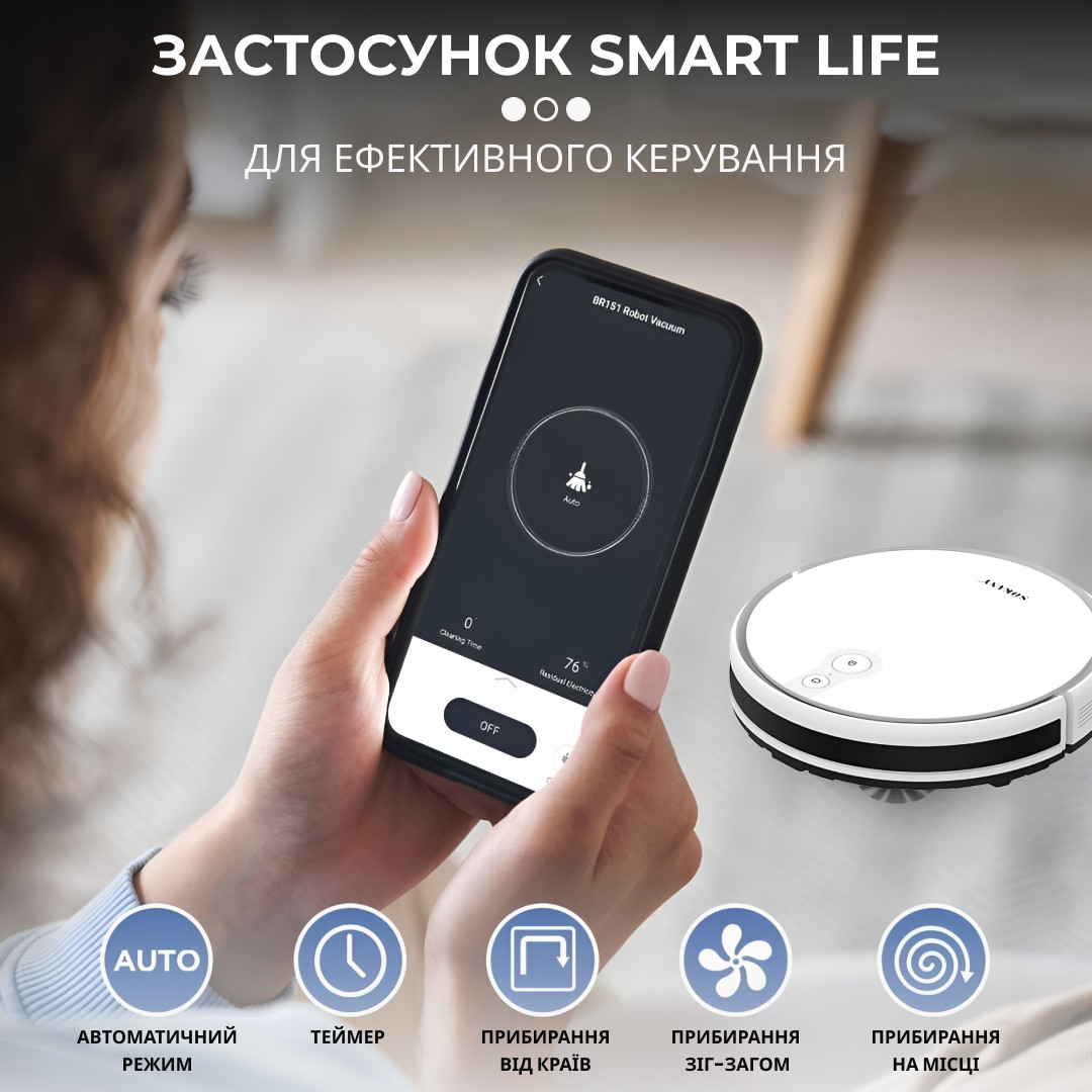 Робот-пилосос Sokany SK13016W Білий