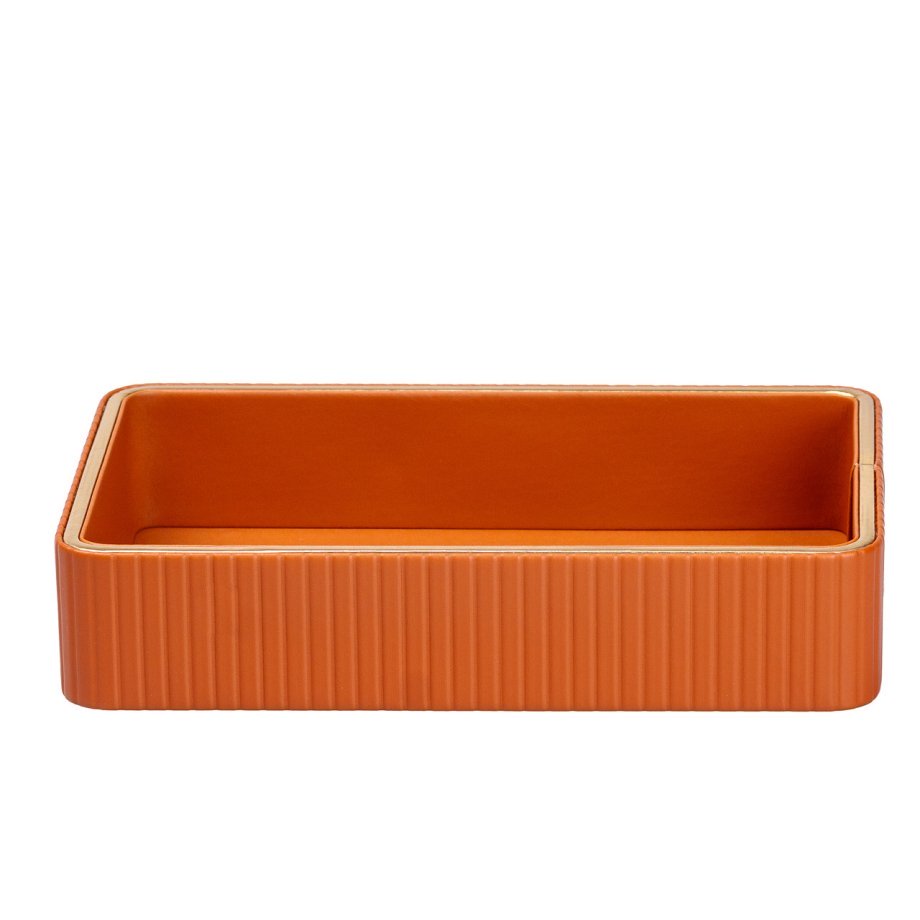 Серветниця на стіл з еко-шкіри 25 х 15.5 х 5 см Коричневий