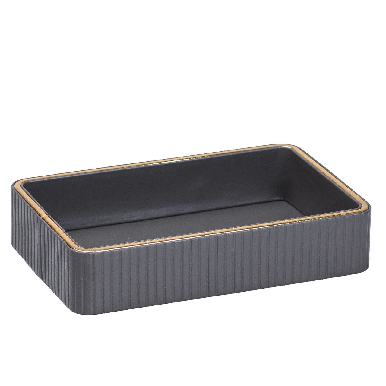 Серветниця на стіл з еко-шкіри 25 х 15.5 х 5 см Сірий