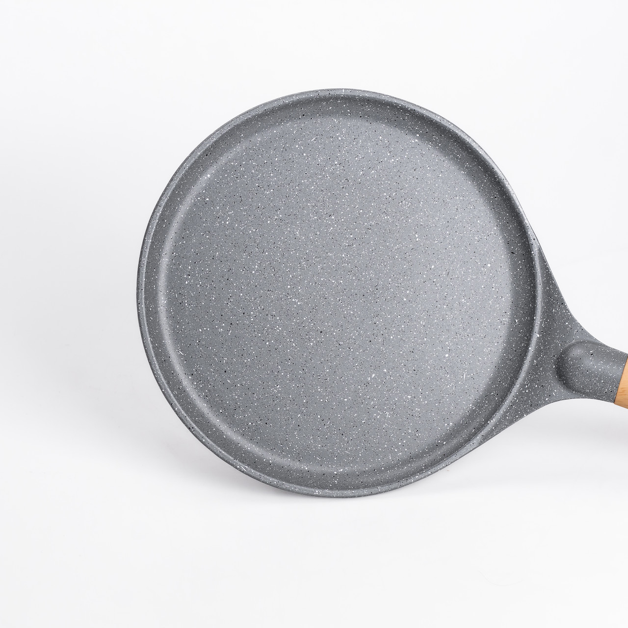 Алюмінієва сковорода для млинців з мармуровим антипригарним покриттям Ø 24 см, товсте дно MGC сірий