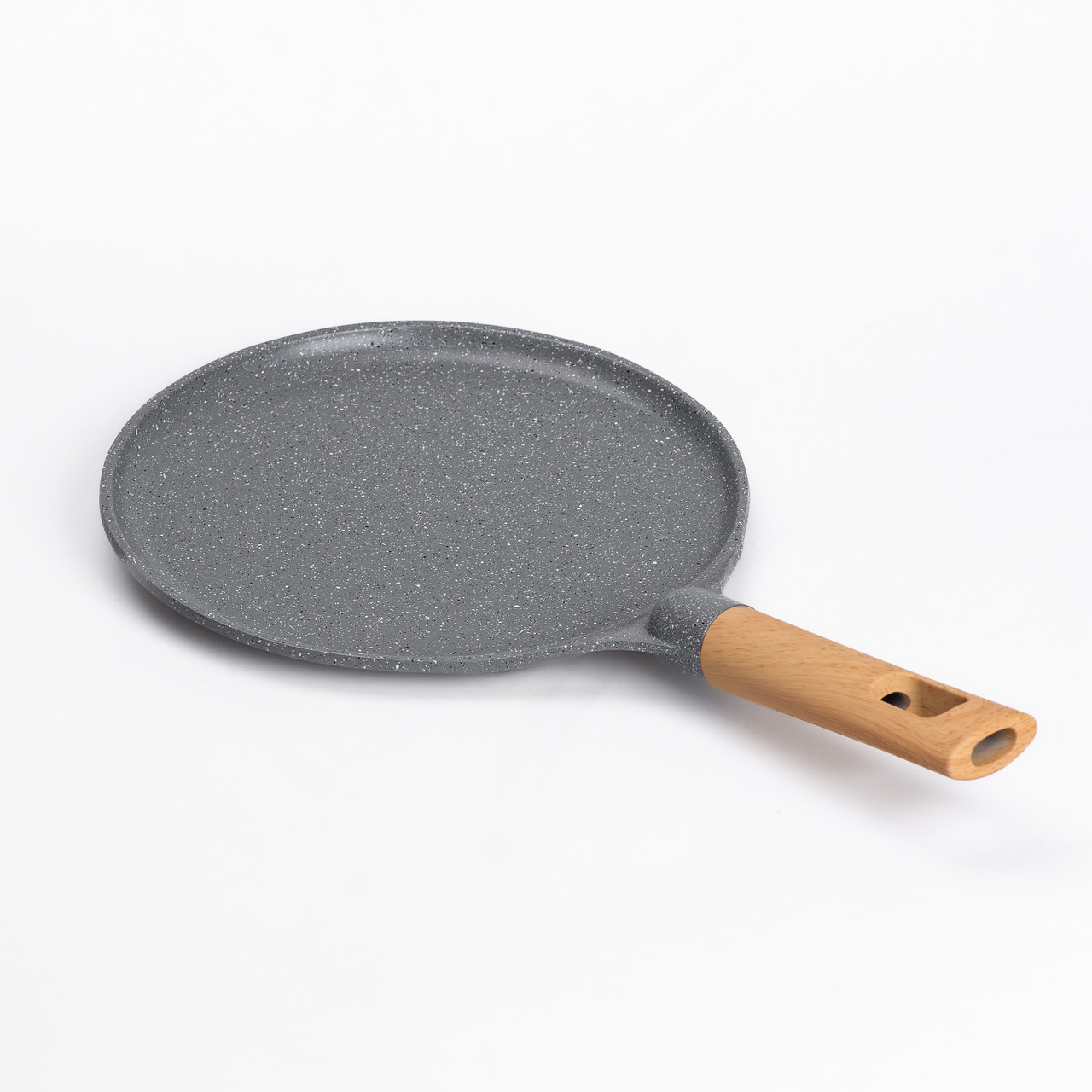 Алюмінієва сковорода для млинців з мармуровим антипригарним покриттям Ø 24 см, товсте дно MGC сірий