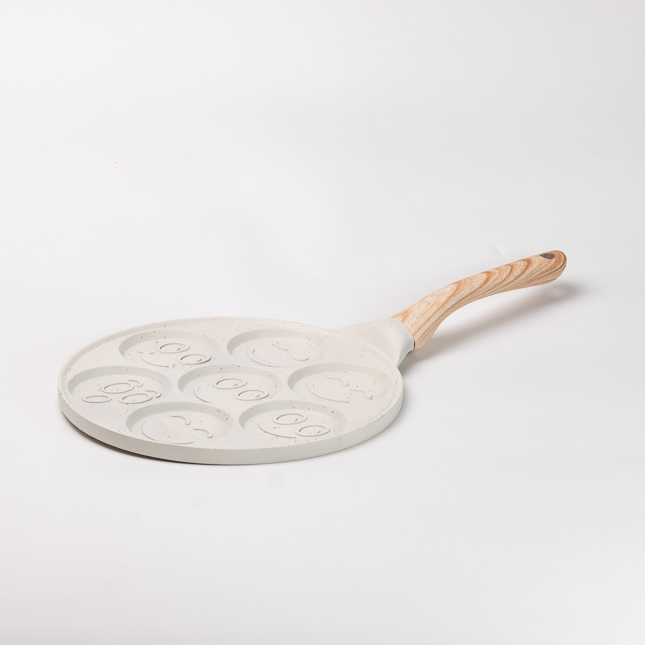 Сковорода зі смайликами на 7 секцій для млинців, оладок, яєць, сирників