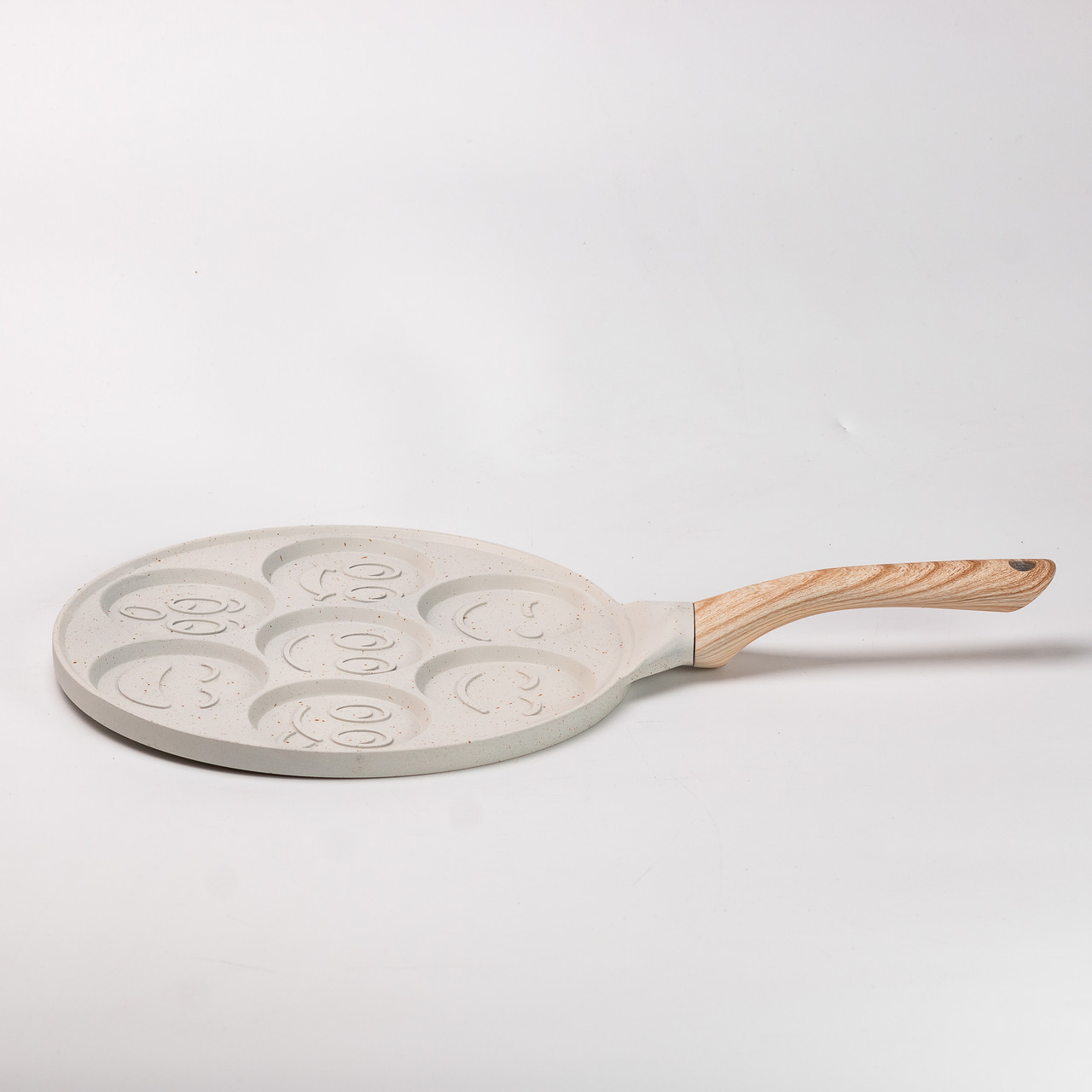 Сковорода зі смайликами на 7 секцій для млинців, оладок, яєць, сирників