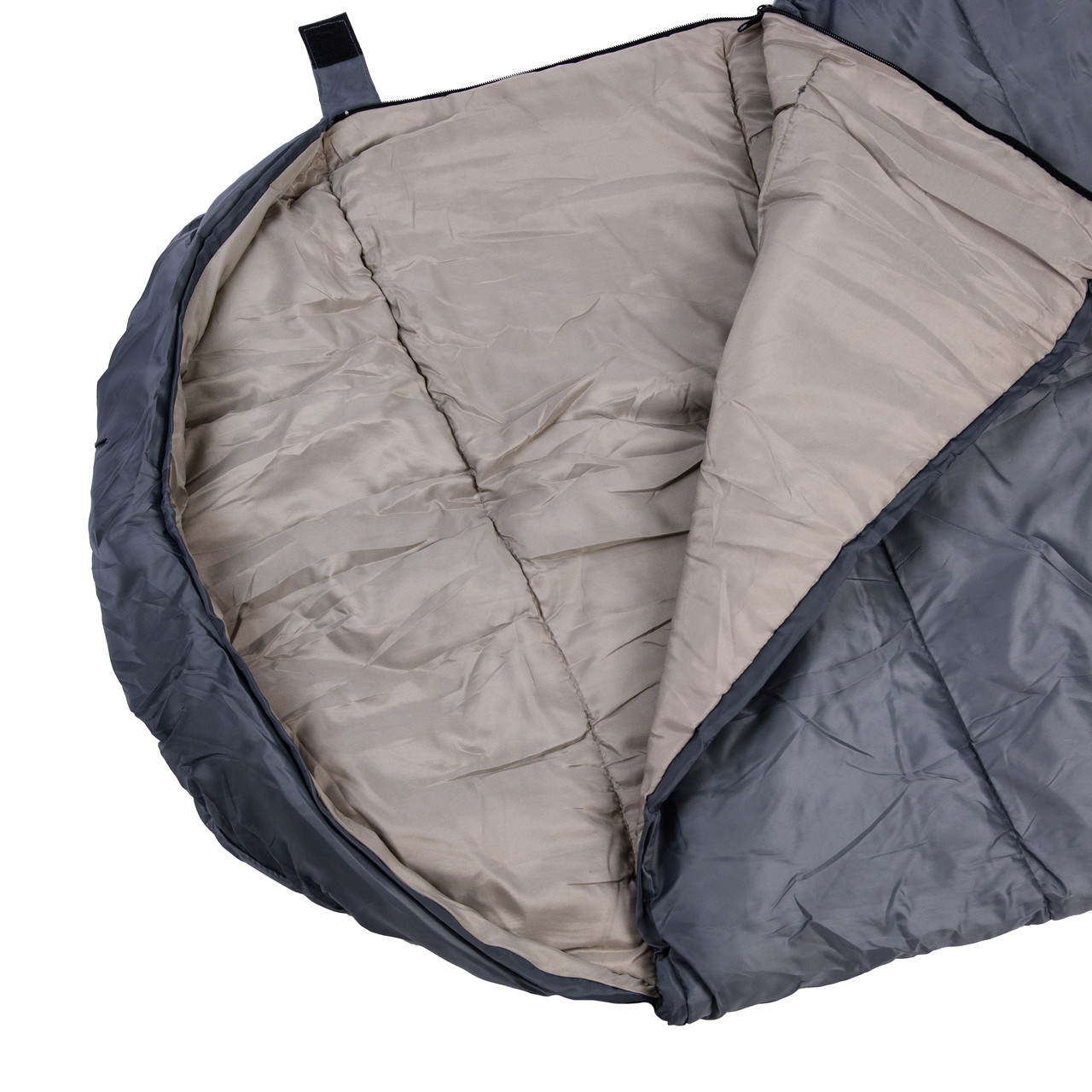 Спальний мішок водонепроникний з капюшоном, сірий