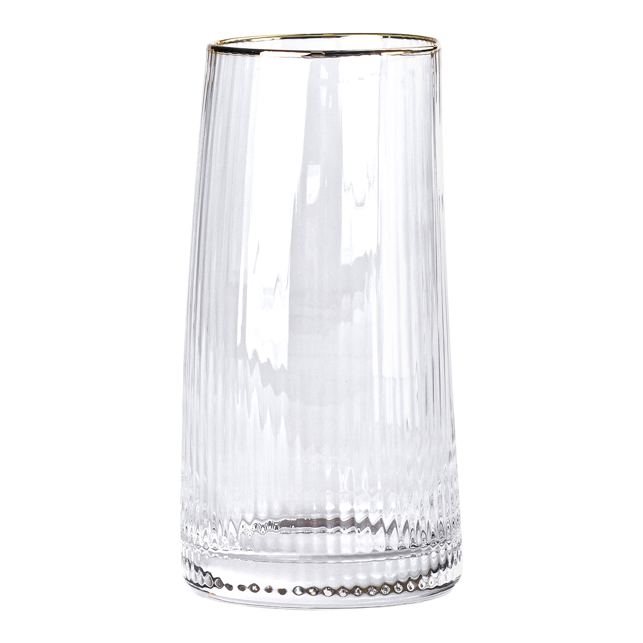 Набір стаканів високих 6 штук по 600 мл із золотим обідком