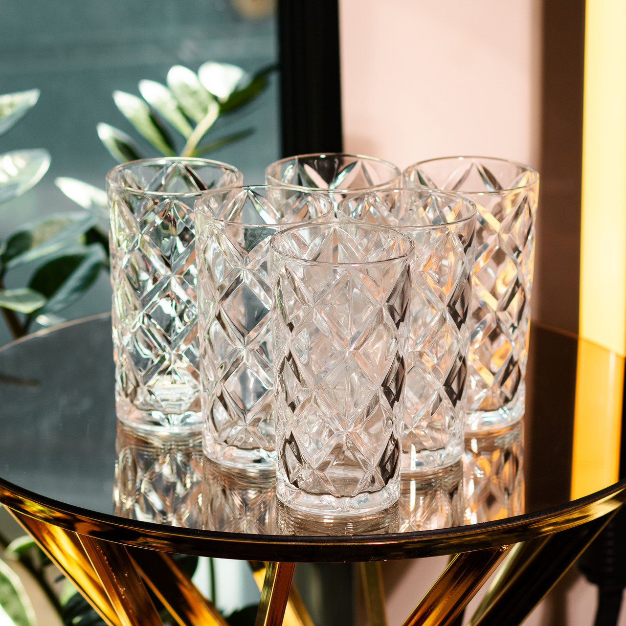 Набір склянок 6 шт по 400 мл прозорі