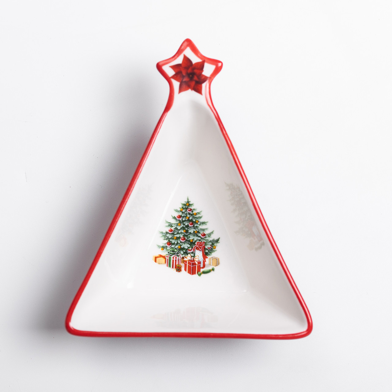 Салатниця у формі ялинки 14.5×12 см новорічна