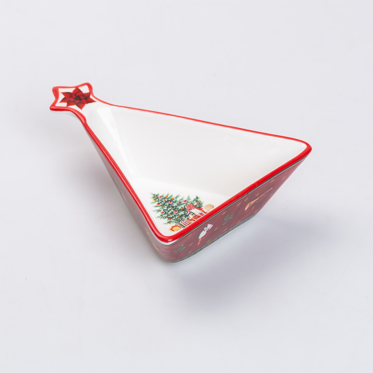 Салатниця у формі ялинки 14.5×12 см новорічна