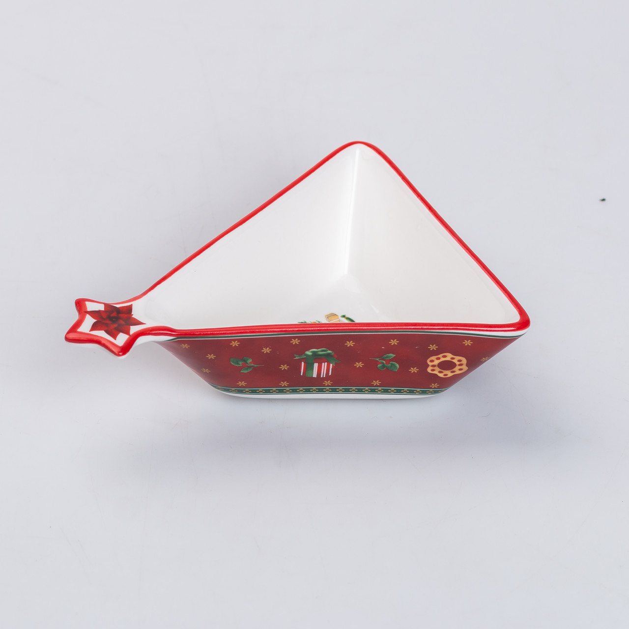 Салатниця у формі ялинки 14.5×12 см новорічна