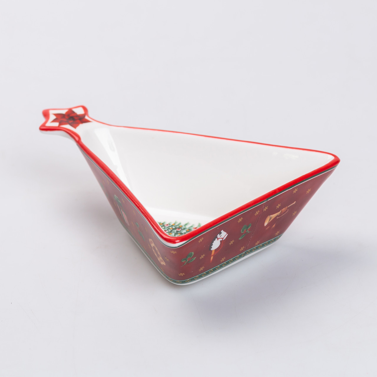 Салатниця у формі ялинки 14.5×12 см новорічна