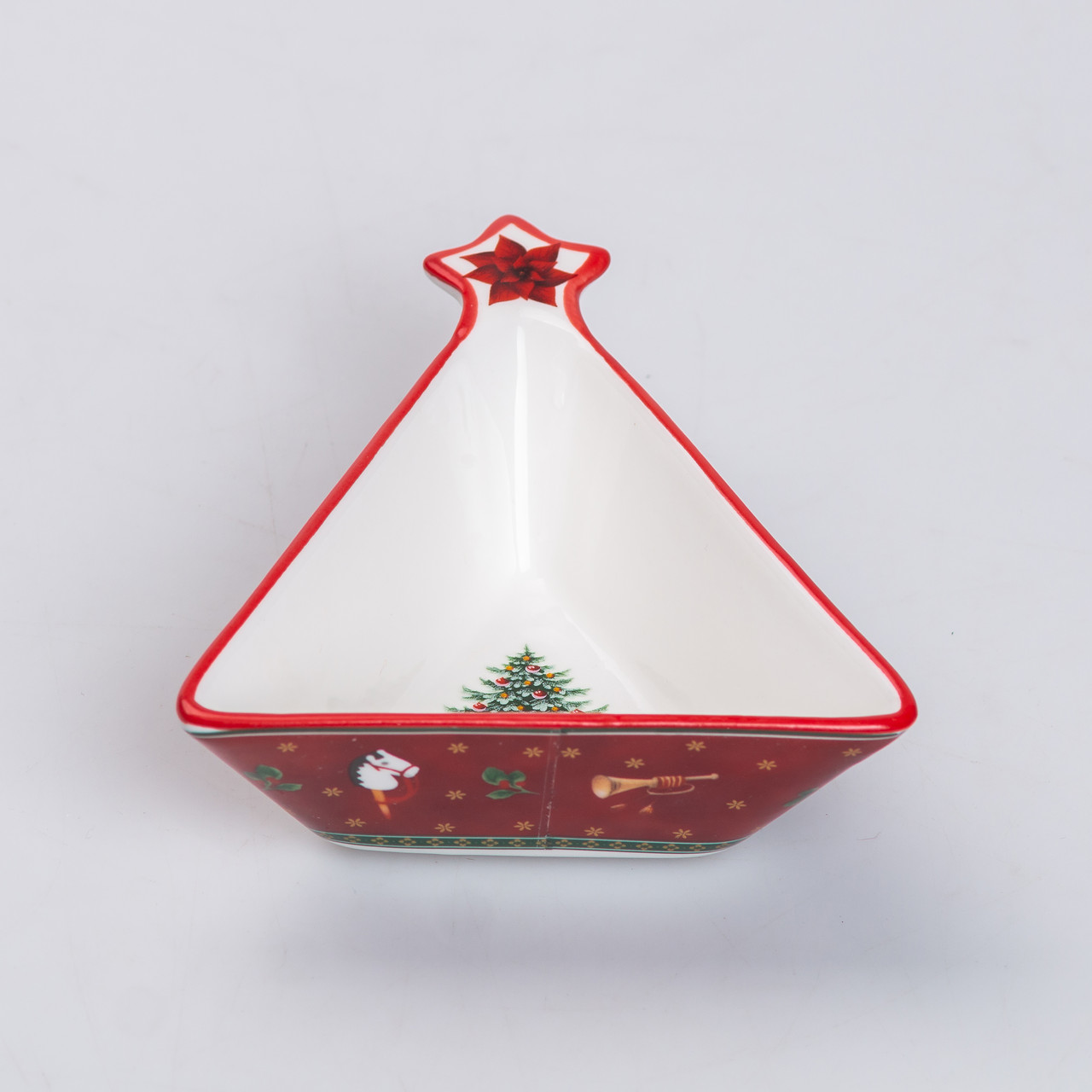 Салатниця у формі ялинки 14.5×12 см новорічна