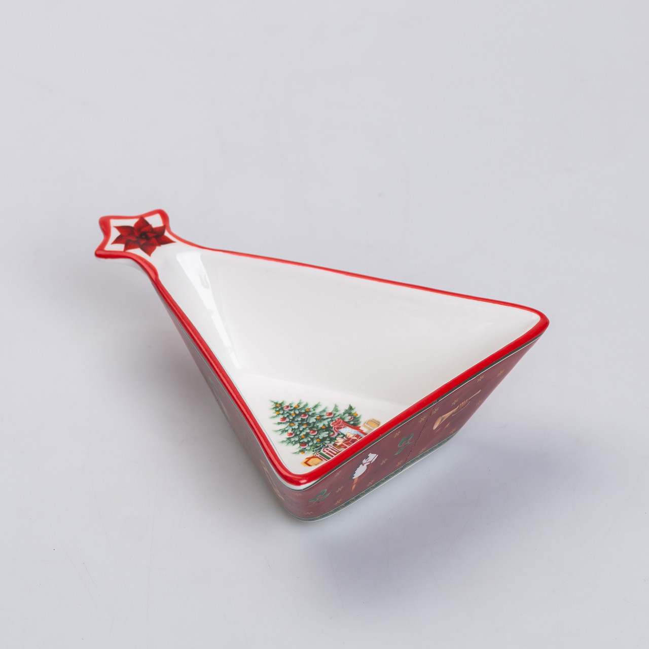 Салатниця у формі ялинки 14.5×12 см новорічна