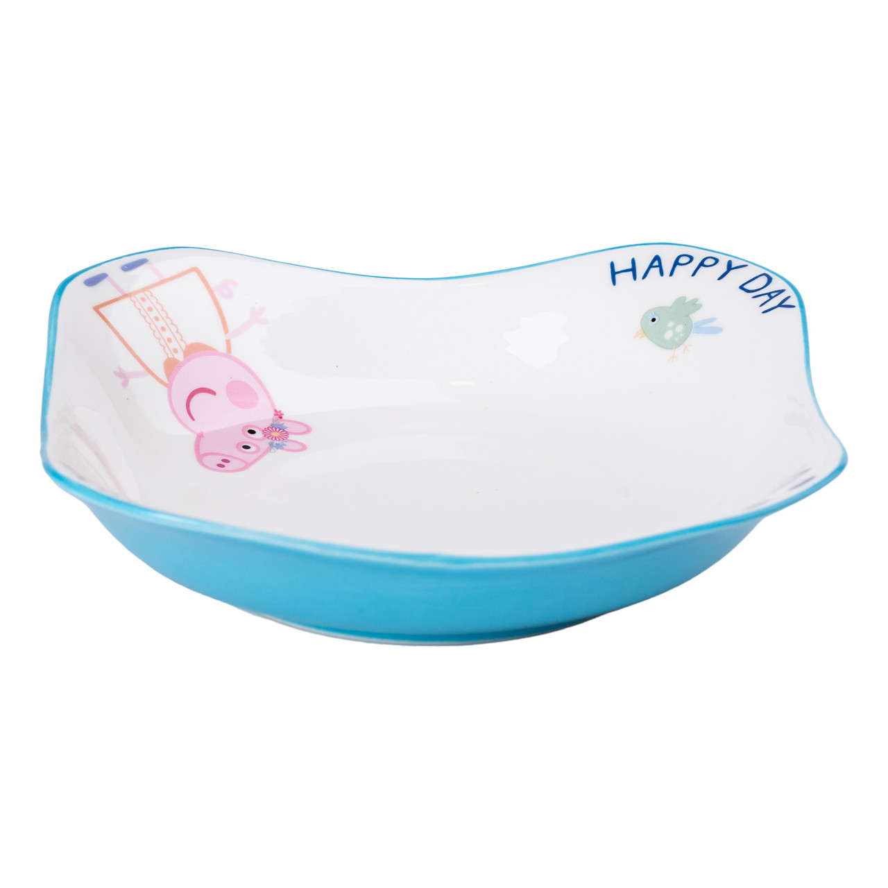 Керамічна, глибока тарілка для дітей, 350 мл.