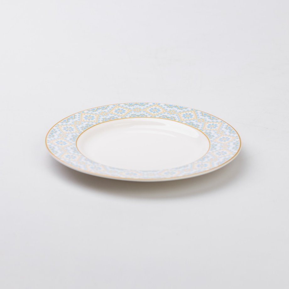 Тарілка десертна керамічна 19 см з орнаментом