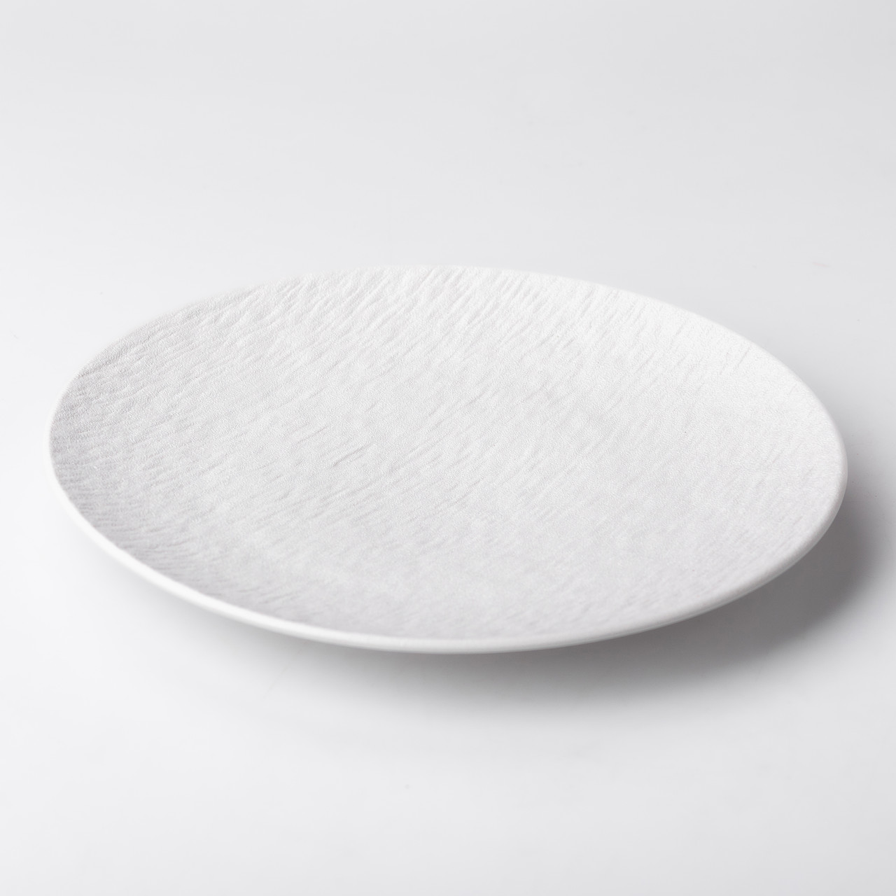 Тарілка сервірувальна керамічна 25 см біла