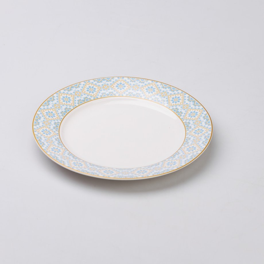 Тарілка сервірувальна керамічна 26.5 см з орнаментом