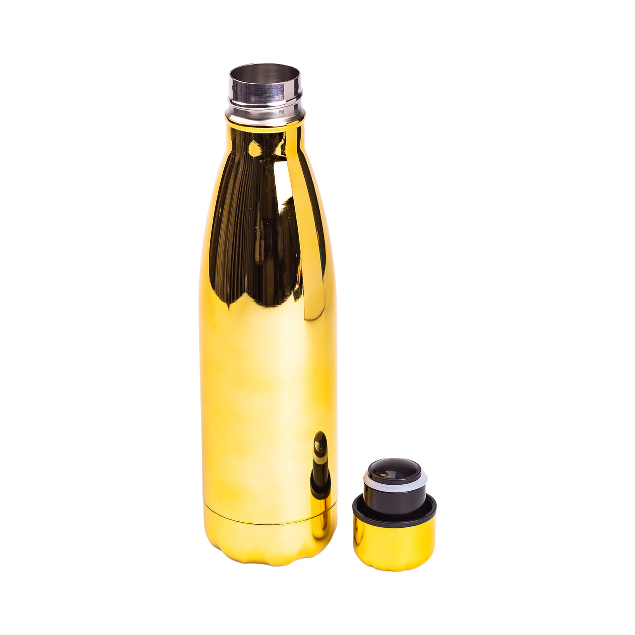 Термопляшка з нержавіючої сталі 500 мл жовтий металік