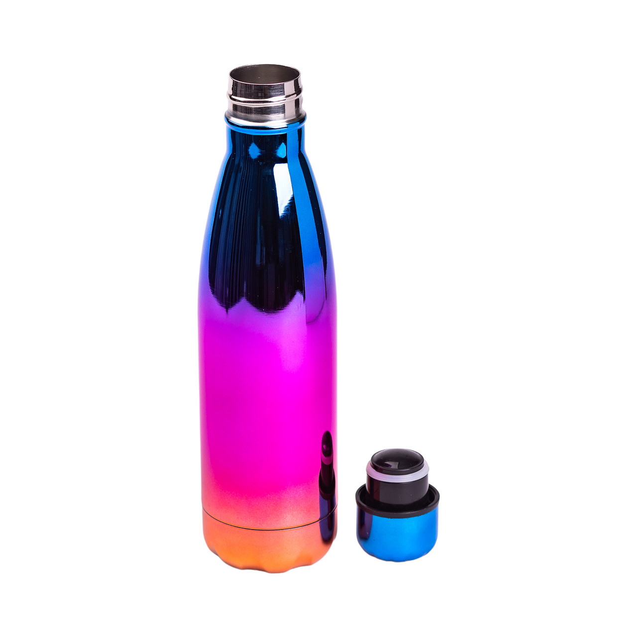 Термопляшка з нержавіючої сталі 500 сл синій металік