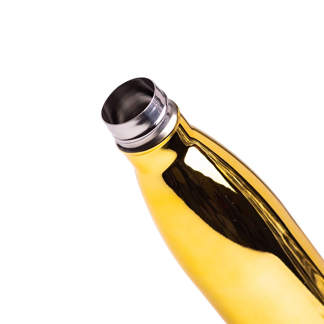 Термопляшка з нержавіючої сталі 500 мл жовтий металік