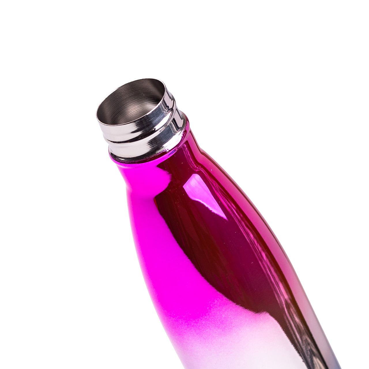 Термопляшка з нержавіючої сталі 500 мл рожевий металік