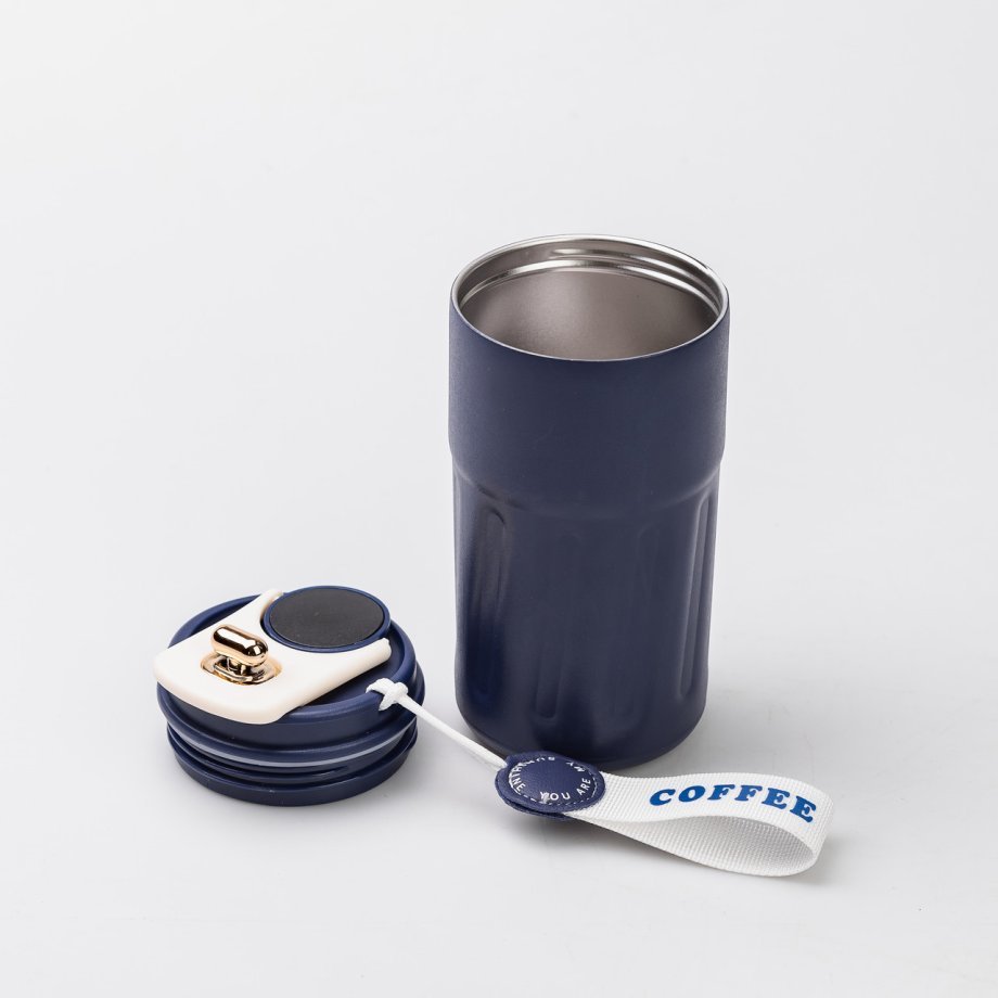 Термочашка Coffee з датчиком температури 500 мл синя