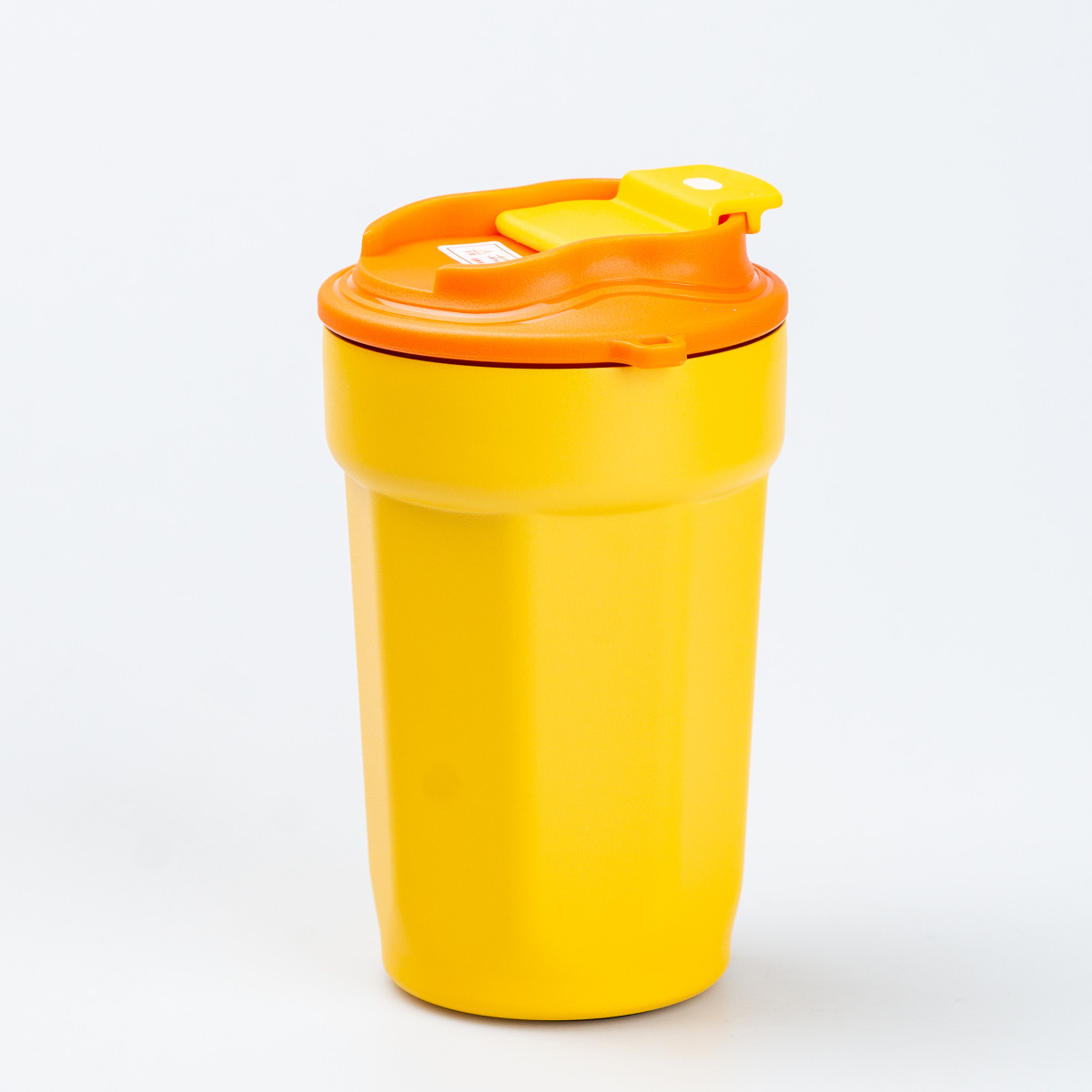 Термокухоль 450 мл з кришкою на защіпці G. Duck Жовтий