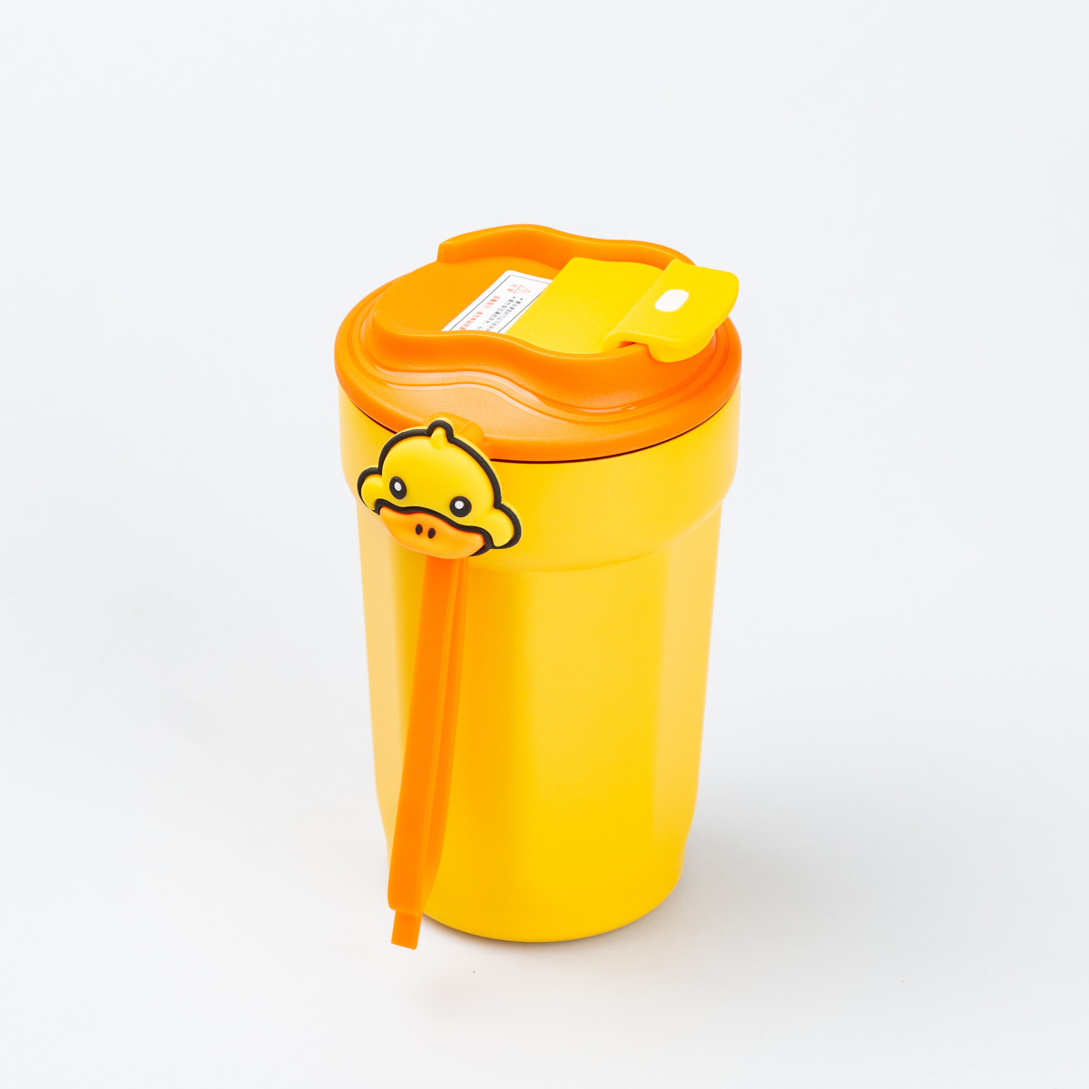 Термокухоль 450 мл з кришкою на защіпці G. Duck Жовтий