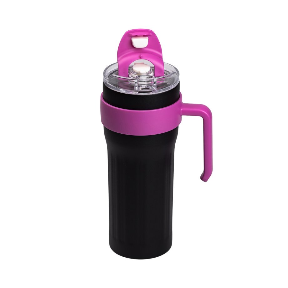 Термочашка Big Mac 1,2 л з трубочкою чорна