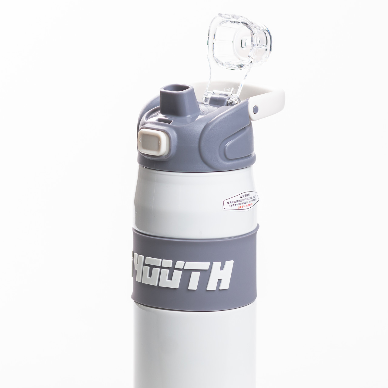 Термос спортивний з мундштуком 680 мл білий