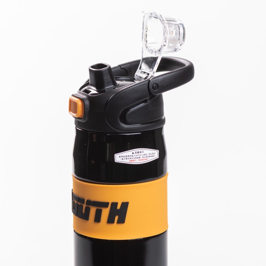 Термос спортивний з мундштуком 680 мл чорний