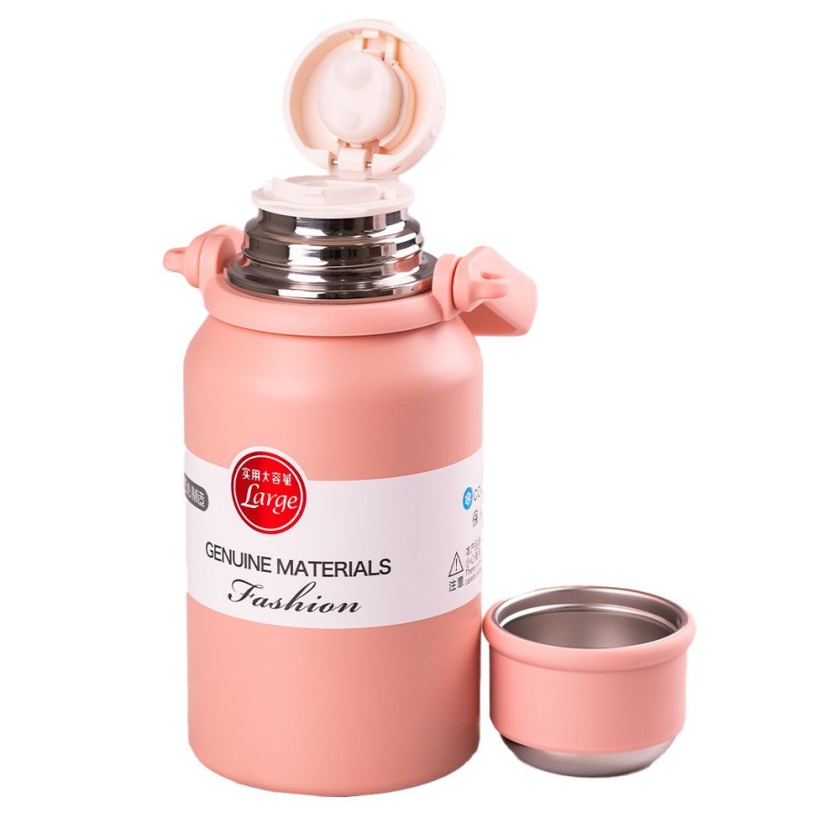 Термос з нержавіючої сталі 900 мл Рожевий