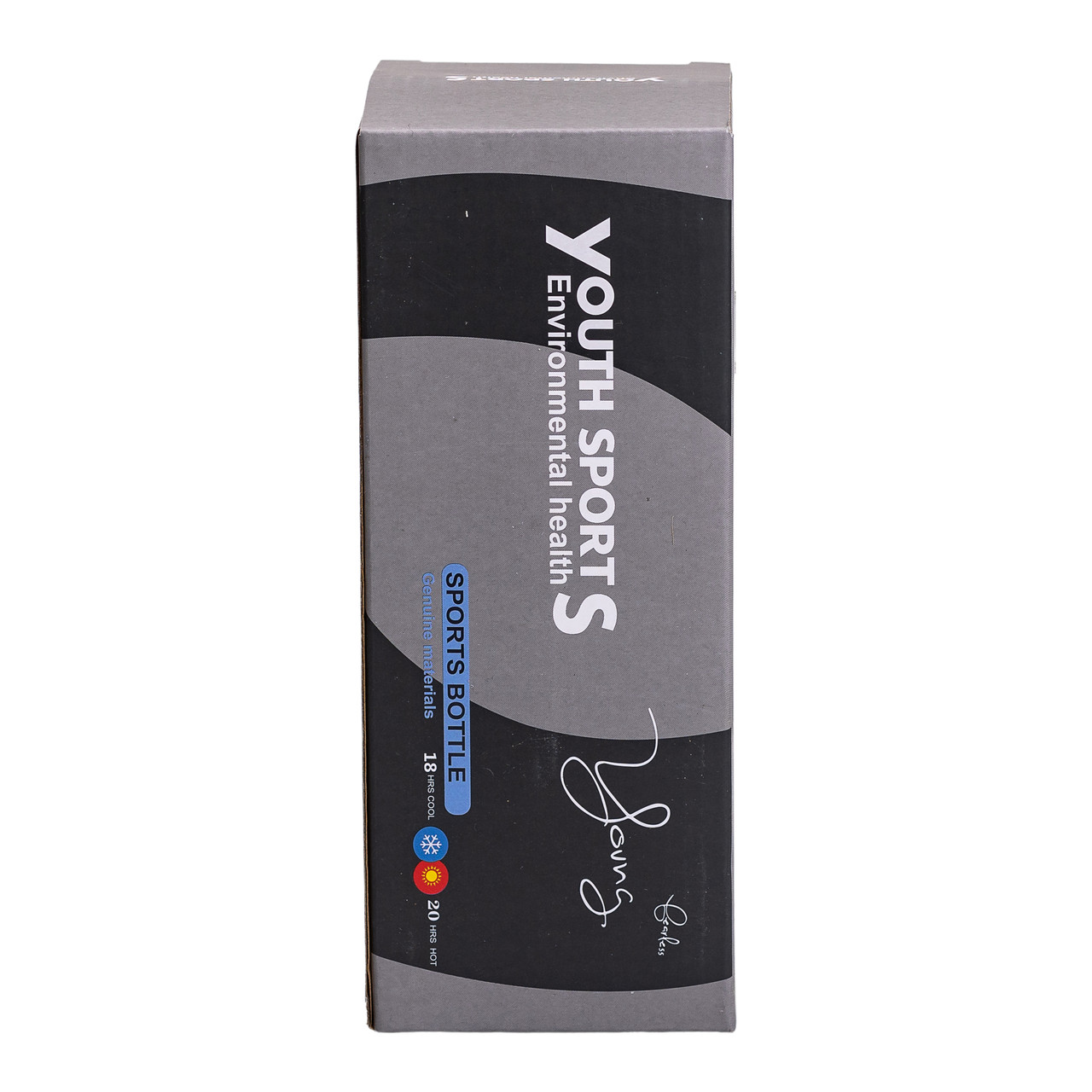 Термос Sport з нержавіючої сталі 600 мл чорний