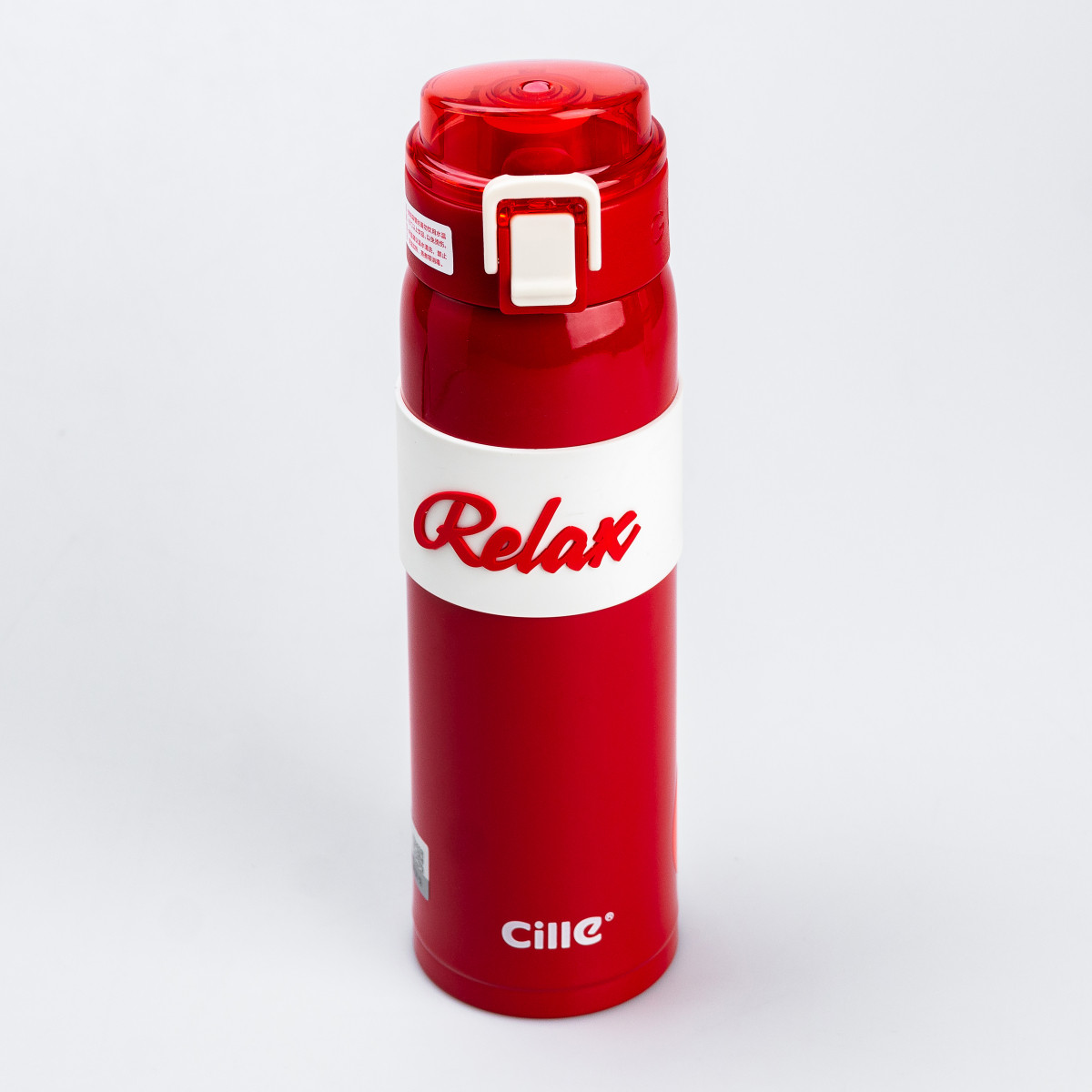 Термос Relax з поїлкою з металевою колбою 520 мл Червоний