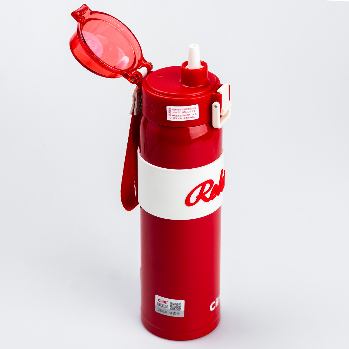 Термос Relax з поїлкою з металевою колбою 520 мл Червоний